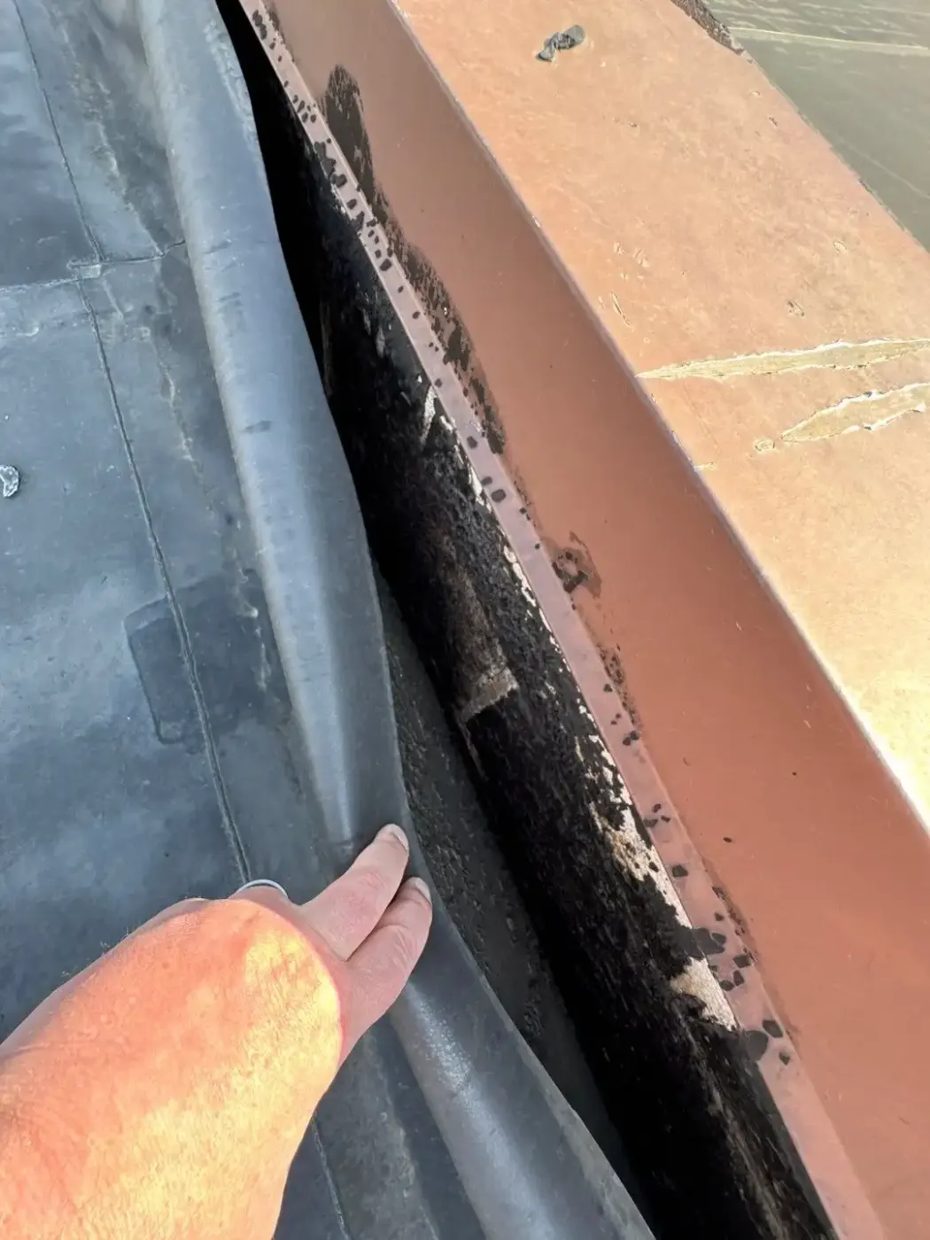 Commercial roof inspection documented in Speedway